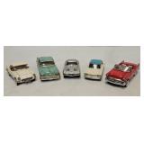 (5) Franklin Mint 1:43 Die Cast Car