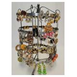 Rotating Display w/80 Matched Sets of Earrings