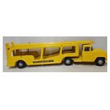 27" Buddy L Pressed Steel Hertz Car Transporter