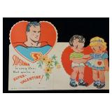 1940 Superman Valentine Card