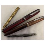 Fountain Pens, Fountain Pen Brooch & Pencil