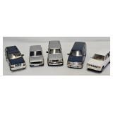 (5) Asst 1:24 Die Cast Model SUV Vehicles