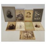 9 Antique Photos/Cabinet Cards