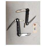 (2) Vintage KABAR Folding Rigging Knives