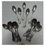 (21) Sterling Silver Teaspoons - Some Matching
