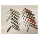 (13Pcs.) ASSTD. FOLDING KNIVES