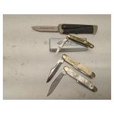 (4Pcs.) ASSORTED GERMAN BOKER FOLDING KNIVES