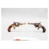 (2) Antique Spur Trigger .22 Short Parts Revolvers