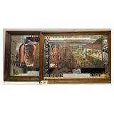 (2) Budweiser Kings of Africa Mirrored Signs