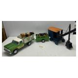 Nylint Farm Truck & Pressed Steel Backhoe