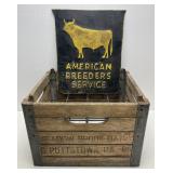 American Breeders Sign & Dairy Crate