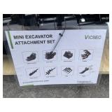 New Skid Lot Of VICSEC Mini Excavator Attachments