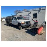 2000 Ford F-350 XLT Super Duty 4X4 Flat Bed Truck