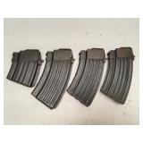 (4Pcs.) ROMANIAN SINGLE STACK AK 7.62X39 MAGS