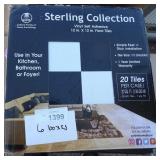 6 Cases Sterling Collection Vinyl Floor Tiles