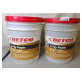 2x Betco Spray Foam 5 Gallons