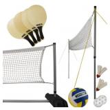 Lifetime 90541 Volleyball, Paddle Badminton, &