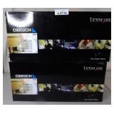 2x Lexmark C9202ch Cyan Toner Cartridge