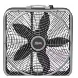 2x  Lasko 20 In. 3 Speeds Box Fan In Gray