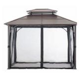 Sunjoy Hip 10 X 12 Ft. 2 Tier Hardtop Steel Gazebo