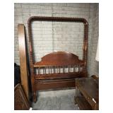 Jenny Lind Full Size Bed with 82" Tall Headboard &