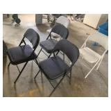(7) Metal Folding Chairs (4-Padded)