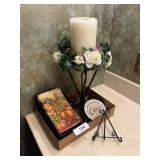 Candle Holder & Metal Decor