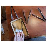 (4) Stainless Steel Tongs