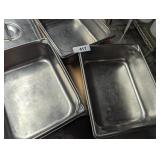 (3) Stainless Steel Steam Table Pans