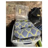 Tote & Lid w/ (3) Porch Seat Cushions &