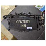 Metal Century Inn Sign