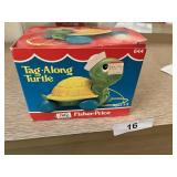 Fisher Price Tag-Along Turtle Pull Toy