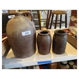 Brown Stoneware Jug (2-3 Gallon Size) +