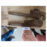 (2) Pipe Wrenches - One is Rusty