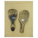 (2) Vintage Wooden Paddles