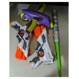 Nerf Guns, Light Saber & Other