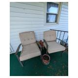 Aluminum Outdoor Chairs w/ Cushions