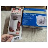 Mini Chopper & Regal Coffee & Spice Grinder