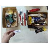 Utility Knife, Label Maker, Carpenter Pencils,