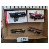 (4) Hallmark Keepsake Train Ornaments