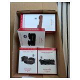 (4) Hallmark Keepsake Train Ornaments