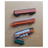 (4) Hallmark Keepsake Train Ornaments