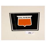 Metal Oliver Sign (~12"x8-3/4")