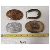 (4) Rodeo Belt Buckles