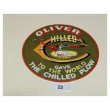 Metal Oliver Sign (11-3/4" diam.)