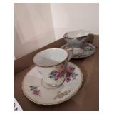 Floral Saucers & Mugs