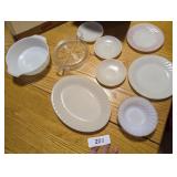 Fire King Plates & Platter, Casserole Dish &