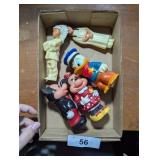 Vintage Tootsie Toy Mickey, Minnie Mouse &