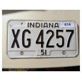 Indiana License Plate (1951)