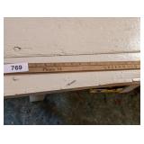 Vintage Wooden Greenwood & Co. Ruler